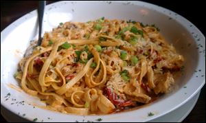 Cajun Chicken Fettuccini at the Hungry I in Sylvania.