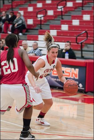owens community collegeEmma-Jean Rickets is second on the Express team in scoring and rebounding.