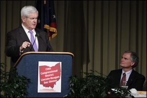 Former House Speaker Newt Gingrich blasted President Obama over his energy policies, including his recent decision against the Keystone pipeline. He said the United States would become the largest oil producer in the world if he were president.