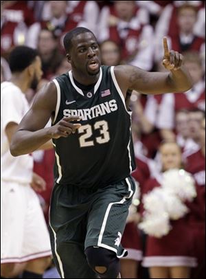 Michigan State forward Draymond Green was chosen the Big Ten player of the year.