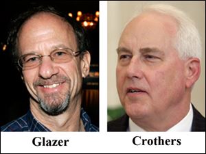 Terry Glazer, left, executive director of United North, and deputy mayor, Tom Crothers.