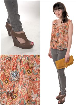 Julie Egermayer, owner of Violet Boutique in Washington, is 5 feet 2 and favors small prints 