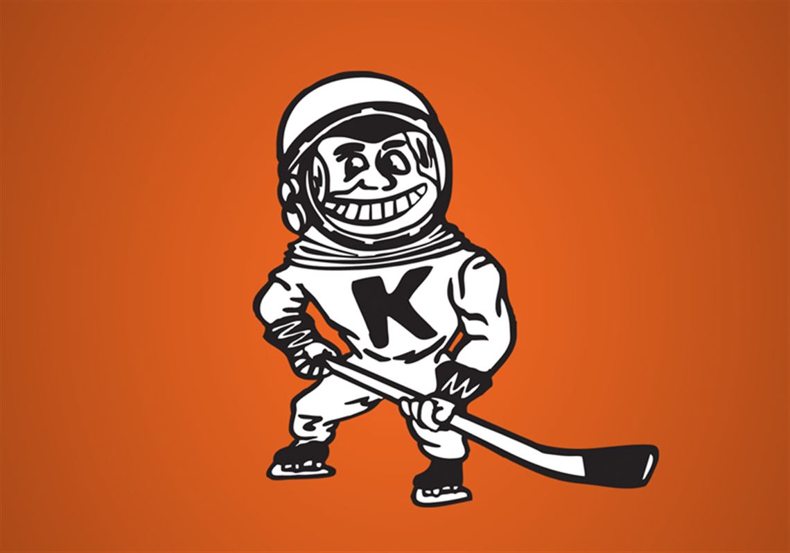 IHL Fort Wayne Komets Captain Komet Spaceman Hockey Puck ECHL UHL CHL