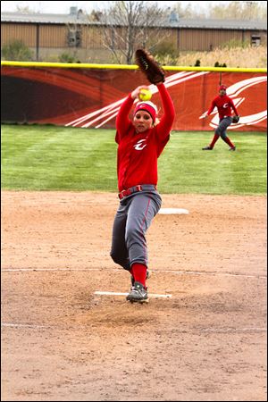 Pitcher Ashlyn Michalak is 13-0 for the season so far. Like her fellow sophomores on the team, she knows the feeling of competing on the national level and wants to repeat the experience.  