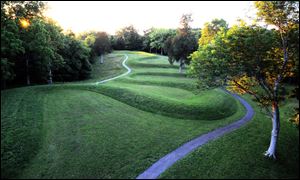 Art Weber's photo, 'Serpent Mound,' is from the exhibit 'The Ancient Ohio Landscape,' one of two shows opening Sunday at the National Center for Nature Photography at Secor Metropark.