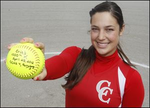 Central Catholic senior Erin Seiler is only the 18th pitcher in Ohio history to record 1,000 career strikeouts in softball. She has a career ERA of 0.91.