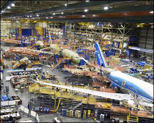 Aircraft orders plummeted nearly 50 percent in the United States in March. But the category is extremely volatile, fluctuating sharply from month to month.