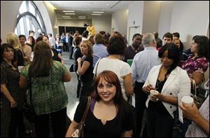 Alison Clark of Maumee joined some 130 people at a meet-and-greet session for employees of the soon-to-be-opened Hollywood Casino. An orientation was held at SeaGate Convention Centre.