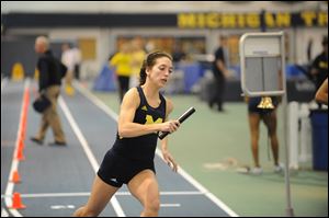 University of michigan photos servicesRunning for Michigan, Meg Bellino has moved up from sprints to 800 meters. In April, she cut 4 seconds off her time for the distance.