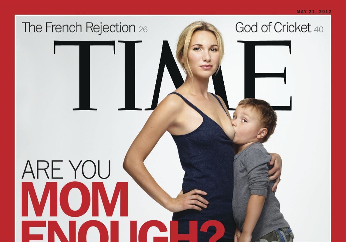Controversial Time mag cover shows mom breastfeeding 3-year-old for story o...