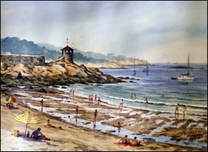 Rockport Beach, Mass, a favorite place of Chapman's.