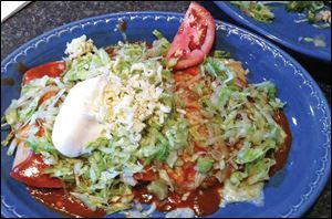 Enchiladas Supremas at La Fiesta restaurant.