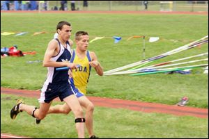 Nick Raymond of Erie Mason will run the 1600 and the 3200 at the state meet. His 4:21.40 is the state's best time in the 1600.