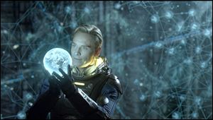 Michael Fassbender's character David is an android that assists the Prometheus crew.