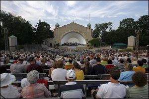 The Toledo Symphony during Music Under the Stars at the Toledo Zoo amphitheater in 2010.