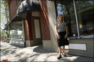 Deb Rasmusson, Sunshine Inc.'s director of vocational services, says the storefront at Wayne and Conant streets would allow expansion of Sunshine's pottery program.