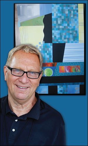 Composition No. 1 by Robert Zollweg, who has been an exhibitor at Crosby Festival of the Arts for 40 years.