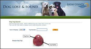 Lucas County Auditor Anita Lopez has fashioned a Web site, www.co.lucas.oh.us/lostandfound, that helps reunite lost dogs with their owners. The database is searchable through 2006.