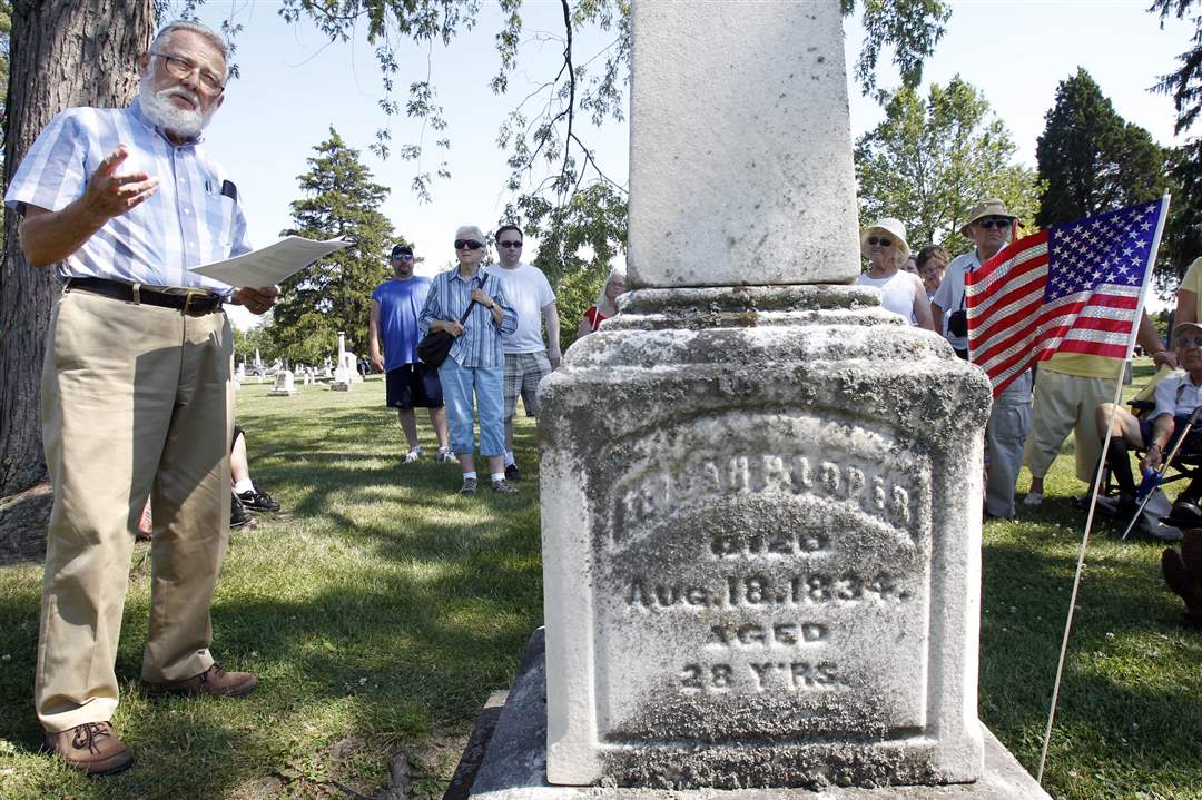 Jack-Schaffer-Sylvanus-Hatch-Fort-Meigs-Cemetery-Walk