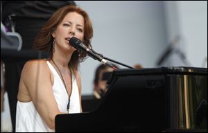 Sarah McLachlan performs at the Toledo Zoo Amphitheater Wednesday night.