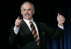 Former Pittsburgh Steelers football player Rocky Bleier 