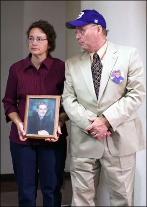 Joy and John Betts, whose son David died in the 2007 bus crash, attended a safety board meeting in 2008.