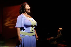 Frenchie Davis performs as Mahalia Jackson in 