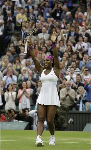 Serena Williams' numbers this season may not be as good as the remaining competitors at Wimbledon, but even at age 30, she's still considered the favorite to win by her rivals. She has previously won at Wimbledon in 2002, '03, '09, and '10.