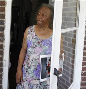Allonia West's view of Indiana Avenue provides a contrast. 'I haven't had any problems and I've lived here a long time,' she says.
