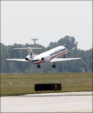 American Eagle provides the last daily hub service out of Toledo Express.