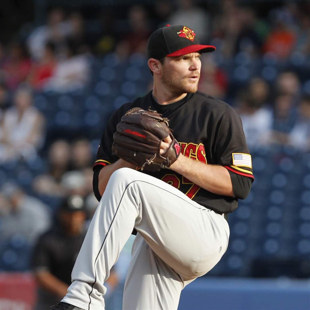 Rochester-Red-Wings-pitcher-Liam-Hendriks-throws-against