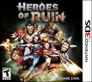 Heroes of Ruin; Grade: 2.5 stars; System 3DS; Published by: Square Enix; Genre: Adventure; ESRB rating: teen.