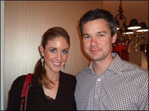 Erin and Brad Bretz at the Art for Autism party.