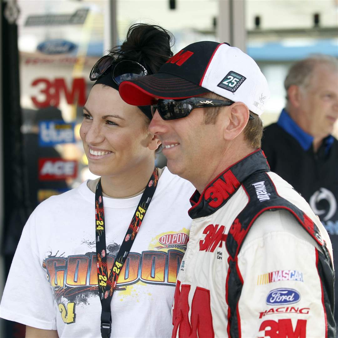 NASCAR-MIS-Day-1-Greg-Biffle-Chelsea-Ciba