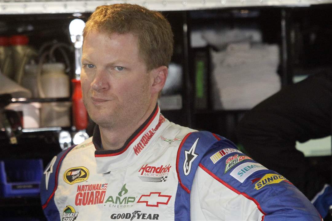 NASCAR-MIS-Day-1-Dale-Earnhardt-Jr-garage