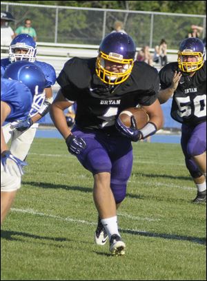 Bryan quarterback Collin Bacon was a threat on the ground (895 yards) and through the air (768) last season as he shared duties at the position with Austin Schimmoeller (443 rushing, 797 passing).