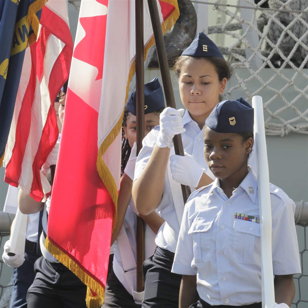 An-honor-guard-from-the-the-Maritime-Academy