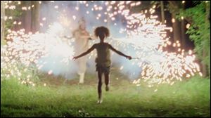 Quvenzhané Wallis, above and below, stars in the highly acclaimed ‘Beasts of the Southern Wild.’
