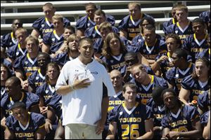 Toledo's Matt Campbell, 32, is the youngest head coach among Football Bowl Subdivision teams by three years. The Rockets finished 9-4 last year.