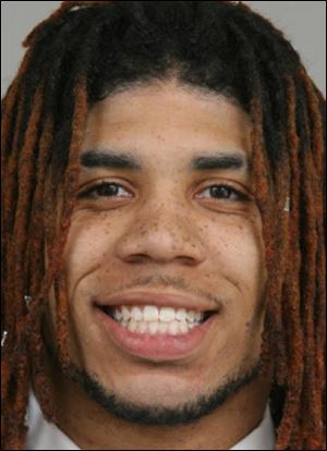 A highly recruited prospect out of high school, Jordan Haden, left, looks to start his college career with Toledo after two big injuries.