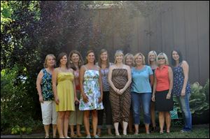 FROM LEFT: Janet Kyle, Megan Stough, Jane Korte, Cara O’Neill, Molly Datson, Brie Hobbs, Sandy Wainscott, Cheryl LoFiego, Kristin Kincade, Toni Kincade and Brittany LoFiego.