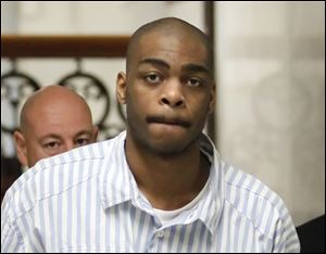 Kevin James, 21, has been convicted of murder and felonious assault in a shooting at Gas & Go at Cherry and Bancroft streets.