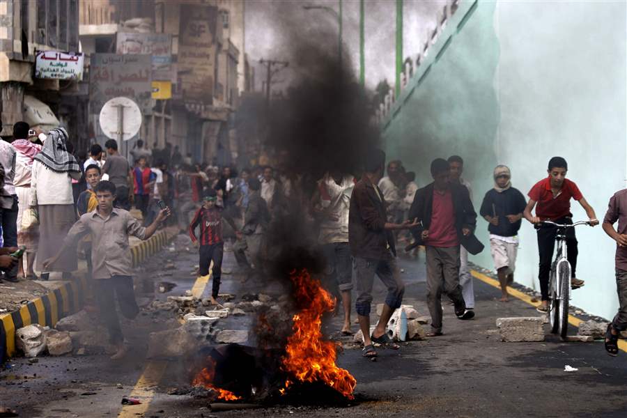 APTOPIX-Mideast-Yemen-protest