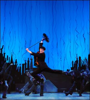 Case Dillard as Bert and the Company of Mary Poppins.