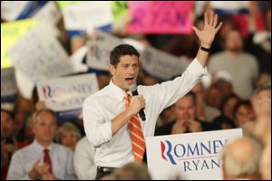 Republican vice presidential candidate Paul Ryan speaks today about the 