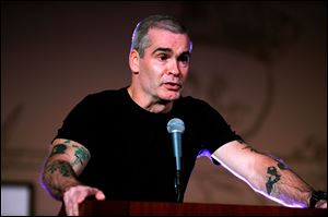 Musician Henry Rollins, seen here last year in Los Angeles, has a lot to say and he's taking his speaking tour to all 50 state capitals and Washington, D.C.