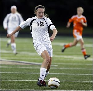 Perrysburg senior Maddy Williams already has the single-season school record with 35 goals this year.