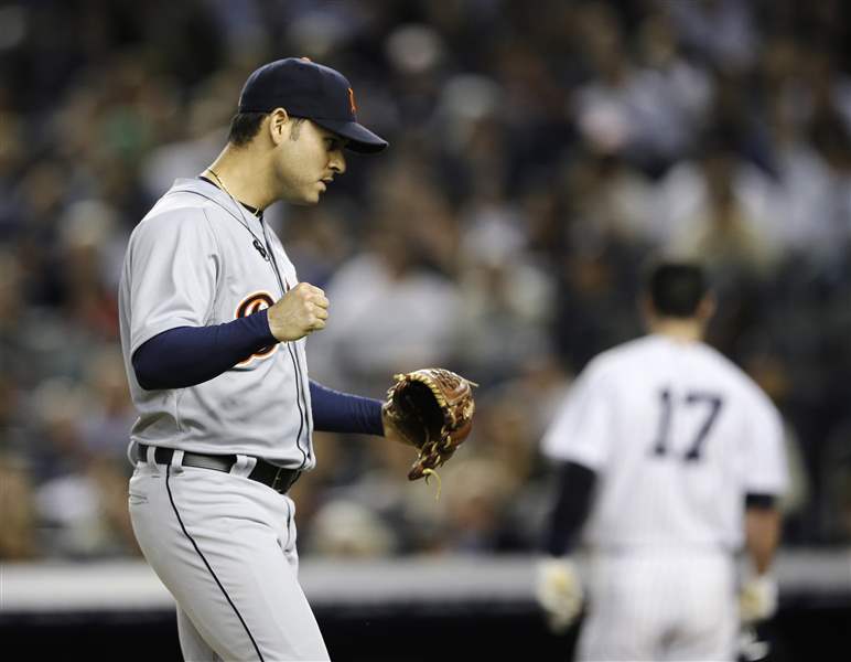 APTOPIX-ALCS-Tigers-Yankees-Baseball