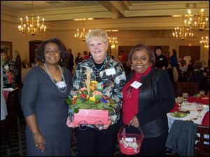 Red Wagon chairmen, from left, Sandra Goodwin, Kathy Pancone, Karen Jarrett.