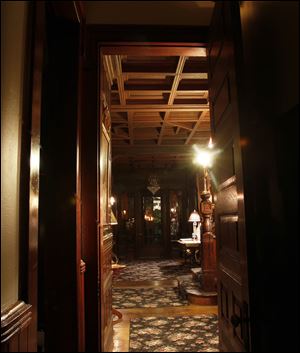The hallway in the Mansion View Inn.